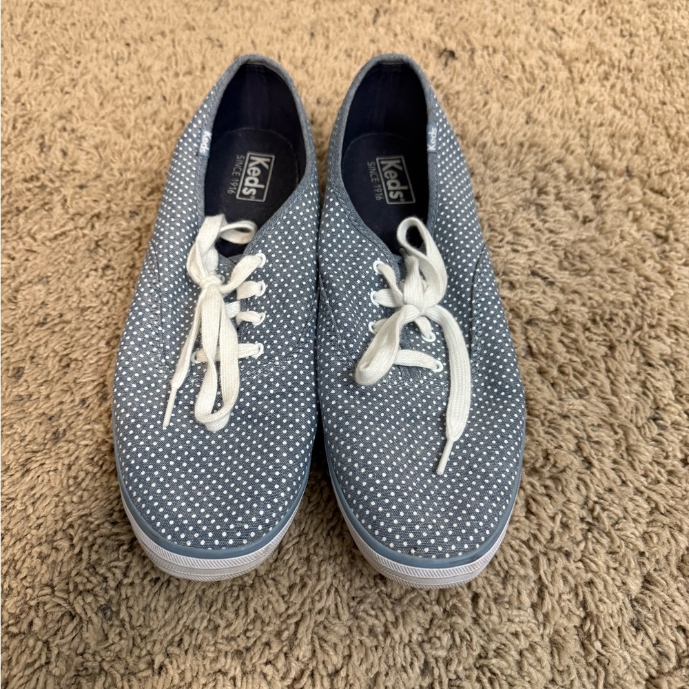 Keds Women’s Blue Polka Dot Sneakers